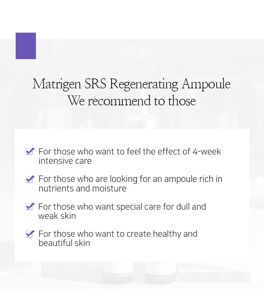Matrigen SRS Regenerating Ampoule